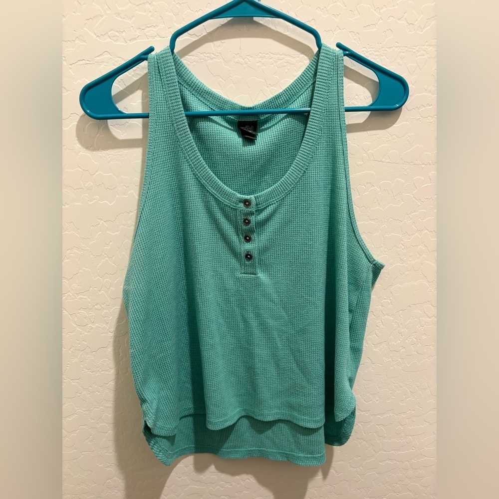 Women's Teal Tank Top Size XL